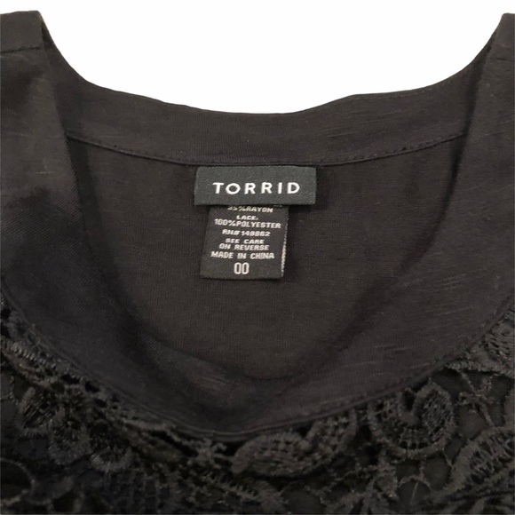 Torrid Crochet Cold Shoulder Top - Picture 7 of 9